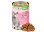 Lyra Pet Lecker.Pet Emily's 100 % Rindermuskelfleisch Katzenfutter Nassfutter 6x4,8 kg