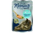 MOMENTS Soup Nassfutter Katze Adult, Huhn und Thunfisch 48x40 g