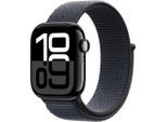 Apple Watch Series 10 (2024) GPS 42 mm - Aluminium Diamantschwarz - Sport loop Schwarz