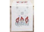 Stickläufer "3 Schneemänner"