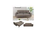 VitaliSpa Schlafsofa Schlafcouch Boxspringsofa York Schlaffunktion Bettkasten