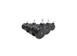 hjh OFFICE Stuhlrollen 5x ROLO ESD 11mm/65mm Metall, Kunststoff