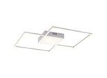 LED-Deckenleuchte Asmin Silberfarben max. 50 Watt Deckenlampe