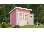 Spielhaus NORDIC HOLZ "FLIPP", rosa (hellrosa), B:230cm H:188,1cm T:190,6cm, Holz, Spielhäuser, Spielhaus, BxTxH: 230x191x188 cm