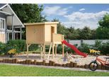 Spielhaus NORDIC HOLZ "TIVOLI 1", beige (natur), B:230cm H:193,8cm T:270cm, Holz, Spielhäuser, Spielhaus, BxTxH: 230x270x194 cm
