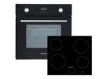 Backofenset ASET6004400 ca. 59,5/59/55 cm Schwarz