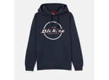 Kapuzensweatshirt DICKIES "Dickies Workwear Sweatshirt TOWSON GRAPH HOODIE", Mädchen, Gr. L, blau (navy), Obermaterial: 80% Baumwolle, 20% Polyester, Sweatshirts