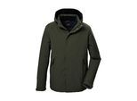 Funktionsjacke KILLTEC "KOW 4 MN JCKT", Herren, Gr. 3XL, grün (moosgrün), Obermaterial: 100% Polyester.Futter: 100% Polyester.Füllung: 100% Polyester, Jacken Funktionsjacke, Wasser- und winddichte Herrenjacke, atmungsaktiv, abnehmbare Kapuze