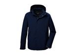 Funktionsjacke KILLTEC "KOW 4 MN JCKT", Herren, Gr. 3XL, blau (navy), Obermaterial: 100% Polyester.Futter: 100% Polyester.Füllung: 100% Polyester, Jacken Funktionsjacke, Wasser- und winddichte Herrenjacke, atmungsaktiv, abnehmbare Kapuze