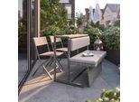 Loungeset Mario Graubraun Metall/Kunststoff Modular
