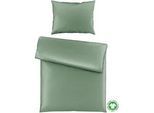Bettwäsche Bio-Sophia Uni Salbeigrün ca. 140x200cm