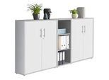 Aktenschrank Office Edition Sw Set 8 Grau/Weiß