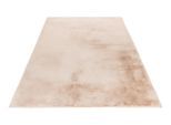 Teppich OBSESSION "My Monaco 225", beige (natur), B:40cm H:25mm L:60cm, Polyester, Teppiche, Teppich, Uni Farben, besonders weich & kuschelig, Wohnzimmer