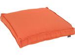 Sitzkissen H.O.C.K. "Caribe", orange (orange, unifarben), B:50cm H:5cm L:50cm, Polyacryl (dralon), Dekokissen_Sitzkissen_Kissenhüllen, Sitzkissen, Outdoor geeignet