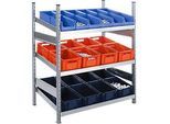 Komplettregal MBR 3000, Anbaufeld, 3 schräge Fachebene, 1536 x 500 x 1292 mm