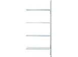 Fachbodenregal FBR 2200, Anbauregal, 4 Böden, 1025 x 500 mm