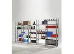 Fachbodenregal R3000, B 5155 x H 2278 mm, Grund-/Anbauregal, 25 Böden verzinkt, 400 mm Tiefe