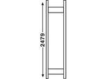 Regalsystem R 3000, Rahmen, H 2490 x T 300 mm