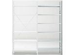 Anbauregal R 3000, 6 Böden, B 1315 mm x T 600 mm, Böden verzinkt