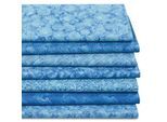 Patchwork- und Quiltpaket Batik "Mona", blau-color