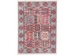 Teppich CARPETFINE "Phoenix", bunt (multi), B:60cm H:6mm L:110cm, Polypropylen (PP), Teppiche, Teppich, Vintage Orient Look, mit Fransen, Wohnzimmer
