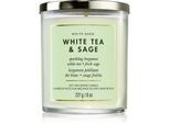 Bath & Body Works White Tea & Sage geurkaars 227 g