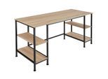 tectake® Computer-Schreibtisch, Industrial Style, 2 Seitenregale mit je 2 Ablagefächern, 137 x 55 x 75 cm