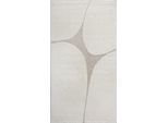 Teppich THE CARPET "Elisa", beige (creme), B:80cm H:12mm L:150cm, Polypropylen, Teppiche, Teppich, moderner Wohnzimmer Teppich, geometrisches Design, hohe Flordichte
