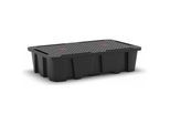 PE-Auffangwanne für Tankcontainer IBC/KTC, Kapazität 2 Container, Länge 2450 mm kaiserkraft