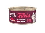 Edgard & Cooper Nassfutter Katze Adult Filets Thunfisch und Huhn 48x70 g
