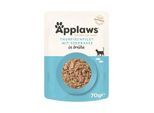 Applaws Nassfutter Katze Adult Thunfisch und Seebrasse 24x70 g