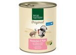 REAL NATURE Nassfutter Hund, Junior, Kaninchen und Pute 24x800 g