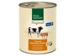 REAL NATURE Nassfutter Hund Adult Rind mit italienischem Schinken 6x800 g