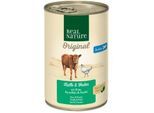 REAL NATURE Nassfutter Hund, Junior, Kalb und Huhn 24x400 g