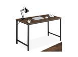 tectake® Schreibtisch, Industrial Style, große Beinfreiheit, Höhe 75,5 cm
