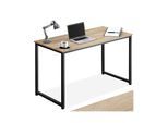 tectake® Schreibtisch, Industrial Style, große Beinfreiheit, Höhe 76,5 cm
