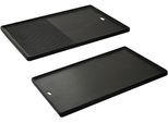 Grillplattenaufsatz ENDERS "SWITCH GRID™ Guss-Wendeplatte 1/2 Chicago (Next) 4", schwarz, B:24cm H:1cm, Gusseisen, Backbleche, passgenau für das SWITCH GRID™ im Chicago 4 und Chicago Next 4