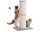 FEANDREA Kratzbaum Kratzsäule, 85 cm hoch, 7/13/17 cm Dicker Sisalstamm, für alle Katzene 17 cm, 17 cm, 85 cm
