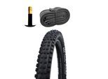 Schwalbe Magic Mary Fahrradreifen Enduro MTB 29 Zoll E Mountainbike Reifen Downhill 29" x 2,40" mit Schlauch AV Addix Soft Super Gravity