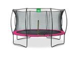 Exit Toys Trampolin , Pink , Metall, Kunststoff , rund , 267 cm , EN 71, Ce , Freizeit & Co, Gartenspielzeug, Hüpfburgen & Trampoline