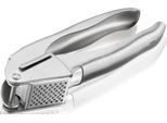 Knoblauchpresse GEFU "IMPRENSA", silber, B:6cm L:17,5cm T:3,5cm, Edelstahl 18/10, Küchenpressen, Knoblauchpresse, Spezial-Lochung und -Hebeltechnik für müheloses Pressen