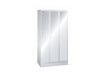 Lista Garderobenschrank (BxTxH) 900x500x1800mm 3 Abteile R7035 (94.429.020)