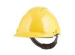 Schutzhelm 3M G3000CUVWPRO1, EN 397:2012+A1 2012, mit Belüftung, UV-Sensor, um 180° drehbares Kopfband, Pinlock-Verschluss, gelb