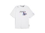 T-Shirt PUMA "BMW M Motorsport Sticker T-Shirt Herren", Herren, Gr. M, weiß, Obermaterial: 100% Baumwolle. Rippe: 71% Baumwolle, 29% Polyester, clean, relaxed fit, Rundhals, Shirts T-Shirt