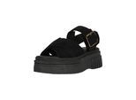 Sandale CLARKS "Evamar", Damen, Gr. 40, schwarz, Leder, Schuhe Sandale, mit Komfort-Features