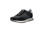 Sneaker BUGATTI "bugatti Sneaker Veloursleder", Herren, Gr. 44, schwarz, Veloursleder, Schuhe Sneaker