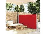 vidaXL Ausziehbare Seitenmarkise 120x300 cm Rot