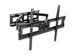 tectake Tv-Wandhalterung, bis 120 kg,schwarz , Schwarz , Metall , Rechteckig , 65x40x52 cm , Wohnzimmer, TV Möbel, TV-Wandhalterung