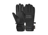 Skihandschuhe REUSCH "Paola GORE-TEX", Damen, Gr. 6,5, schwarz, 42% Polyamid, 28% Polyester, 18% Ziegenleder, 12% Elasthan, mehrfarbig, Handschuhe, mit wasserdichter und atmungsaktiver Funktion