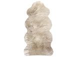 Fellteppich HEITMANN FELLE "Lammfell KE 152 - Premium Qualität", beige (leinen), B:68cm H:70mm L:140cm, Lammfell, Teppiche, Fellteppich, echtes Austral. Lammfell, besonders weich, auch ideal als Bettvorleger